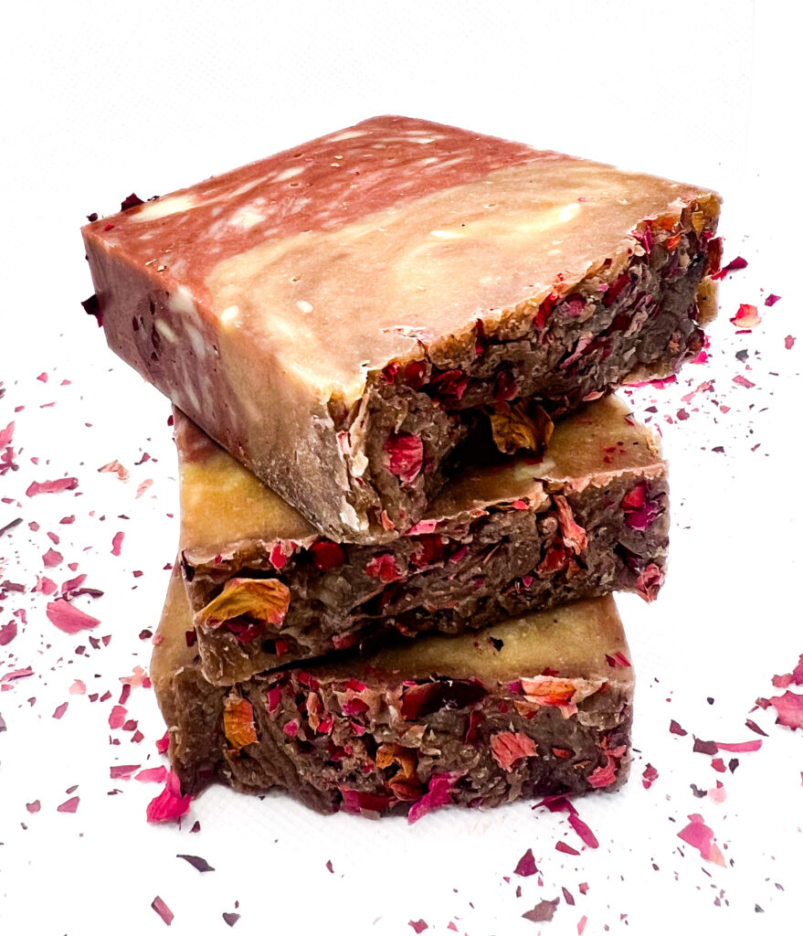 Natural Handmade Rose and Vanilla Bar Soap