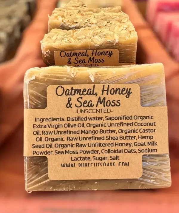 Oatmeal, Honey, & Sea Moss Soap